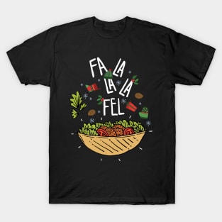 Vegan Christmas Men Women Vegetarian Falafel Ugly Christmas T-Shirt